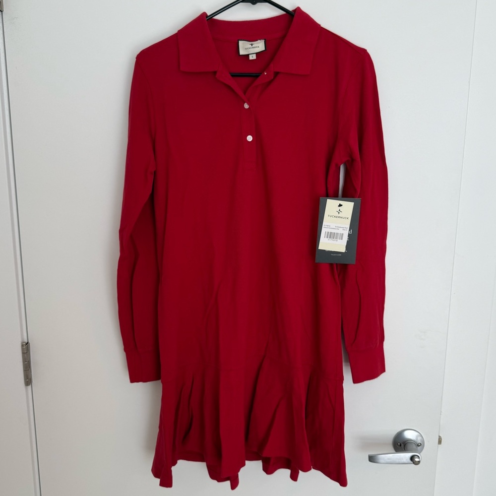 Tuckernuck Long Sleeved Pique May Polo Dress